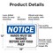 Signmission Hands Must Be Washed Before Any Food Prep, 18 in W x Rectangle, Aluminum OS-2PACK-NS-A-1218-L-13223 - alternate 2